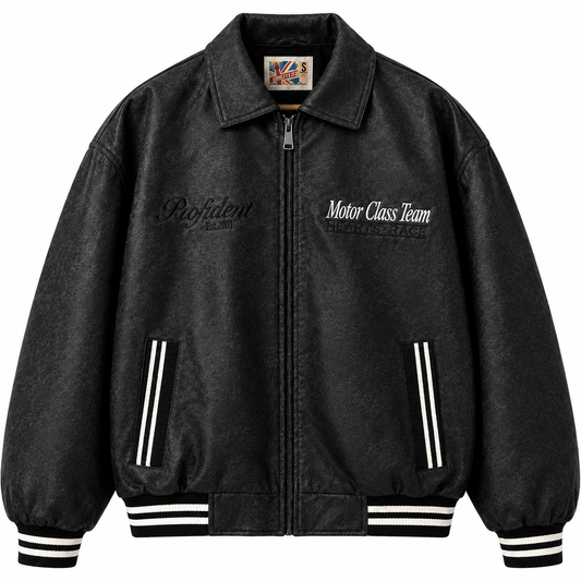 Chaqueta oversize alta gama en cuero sintético
