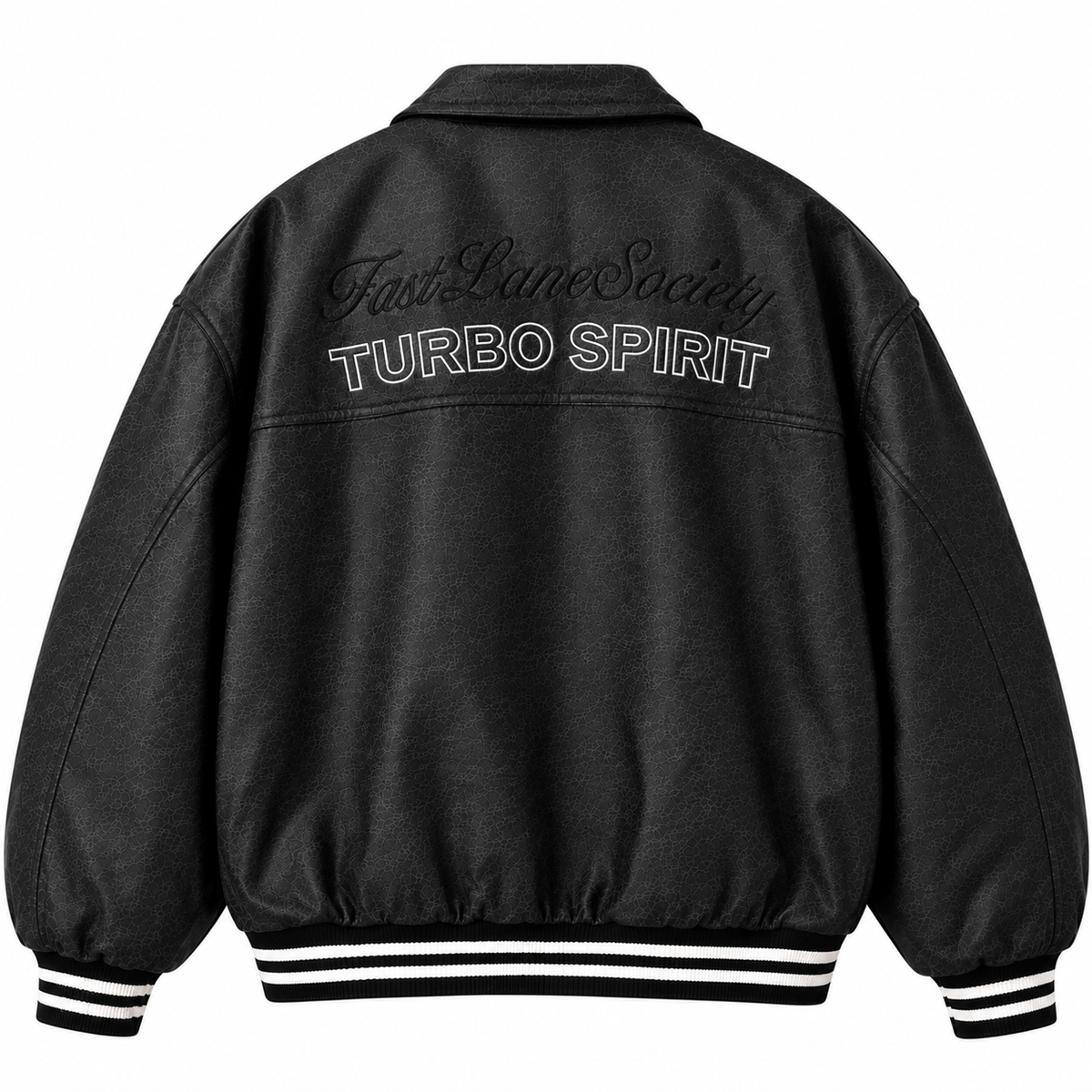 Chaqueta oversize alta gama en cuero sintético