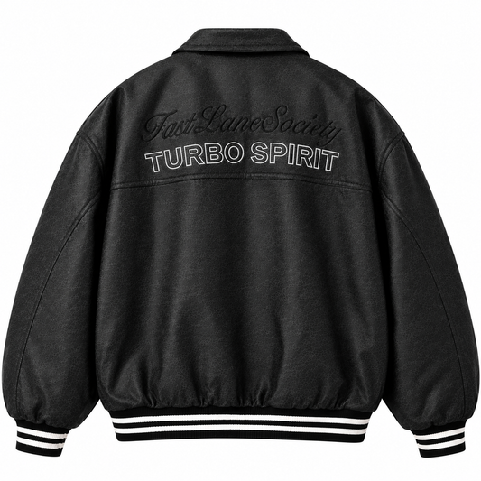 Chaqueta oversize alta gama en cuero sintético